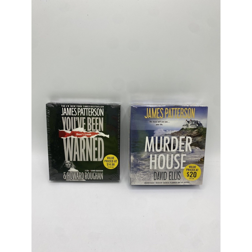 LOT OF 2 JAMES PATTERSON AUDIO BOOKS on CDs